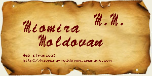Miomira Moldovan vizit kartica